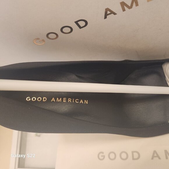 Good American Satin Pumps Pointed Toe Size Various. NIB - Picture 3 of 8